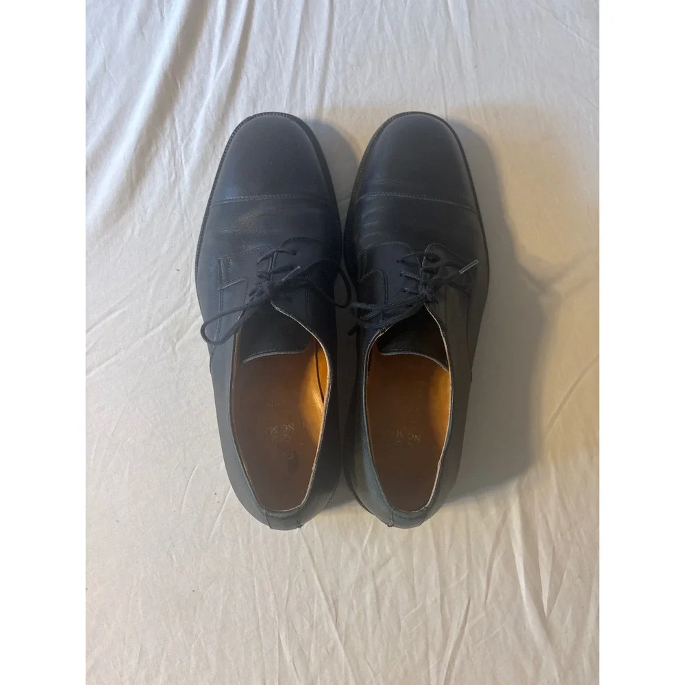 Bruno Magli Gore-Tex Cap Toe Oxford Mens Black Leather Dress Shoes Italy Good